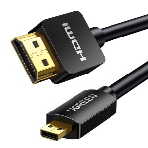 UGREEN Micro HDMI to HDMI Adapter Cable, 4K@60Hz, bi-directional, 3FT