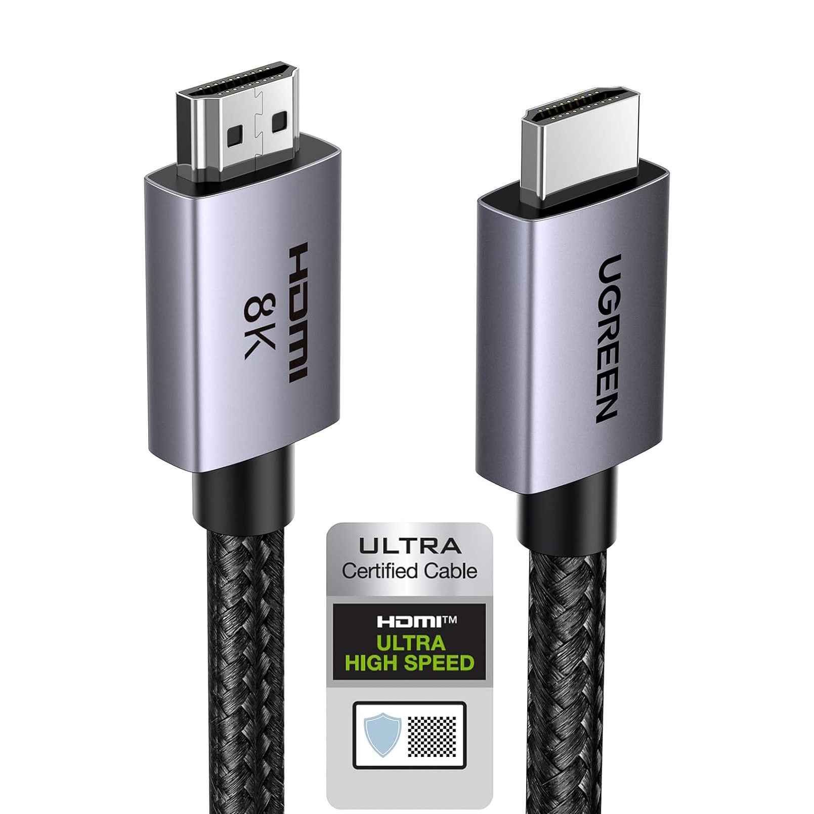 UGREEN HDMI 2.1 Cable, 8K Ultra High-Speed 48Gbps for PS5, Xbox, Roku, and Blu-ray.