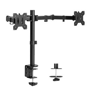 VIVO Dual Monitor Desk Mount for Two Screens, Fully Adjustable