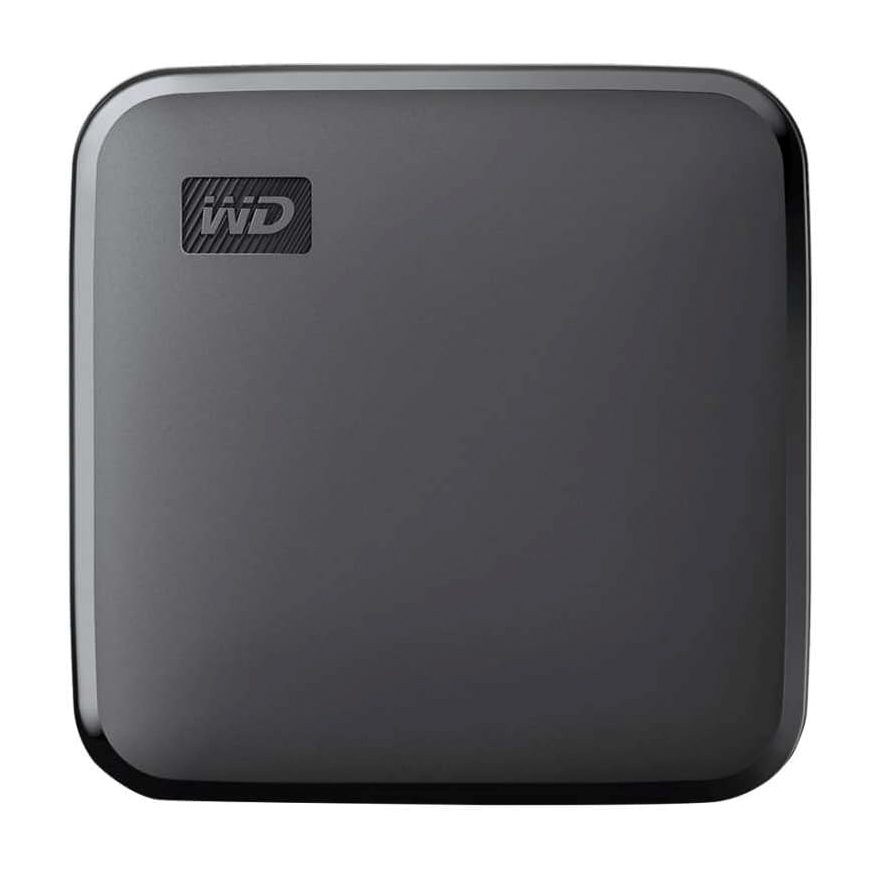 WD 1TB Elements SE Portable SSD, USB 3.0, Compact and Drop-Resistant, Compatible with PC and Mac.