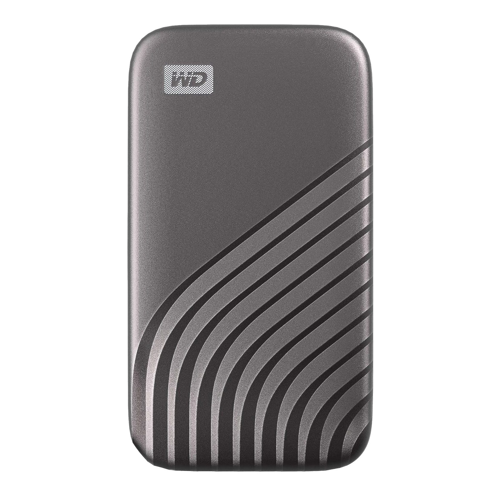 1TB My Passport SSD Portable External Drive by Western Digital, 1050MB/s, shock-resistant, password protection.