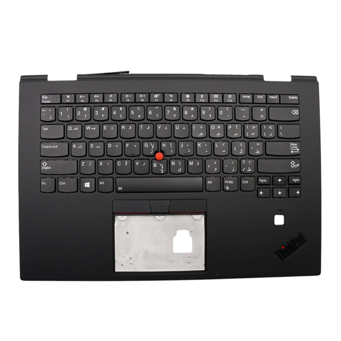 Lenovo 01LX781 C-Cover with Arabic Backlit Keyboard in Black for ThinkPad X1 Yoga 3rd Gen Laptop (20LD, 20LE, 20LF, 20LG)