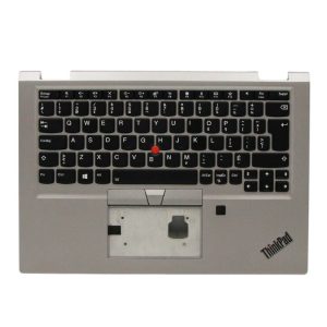 Lenovo 02HM718 C-Cover with Canadian French 058 Backlit Keyboard for ThinkPad X390 Yoga Laptop (20NN, 20NQ)