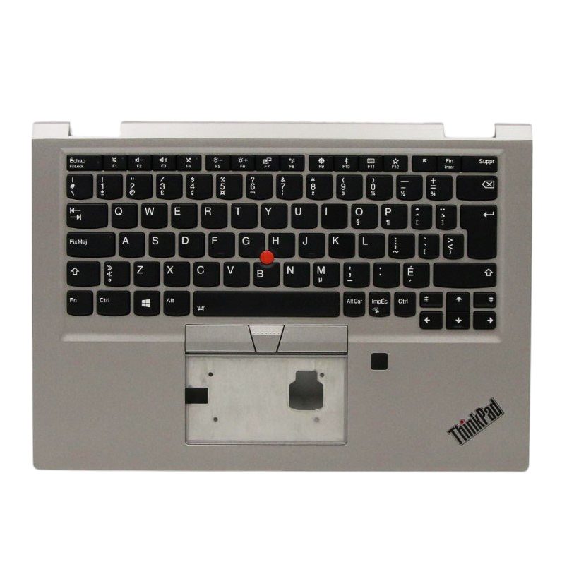 Lenovo 02HM718 C-Cover with Canadian French 058 Backlit Keyboard for ThinkPad X390 Yoga Laptop (20NN, 20NQ)