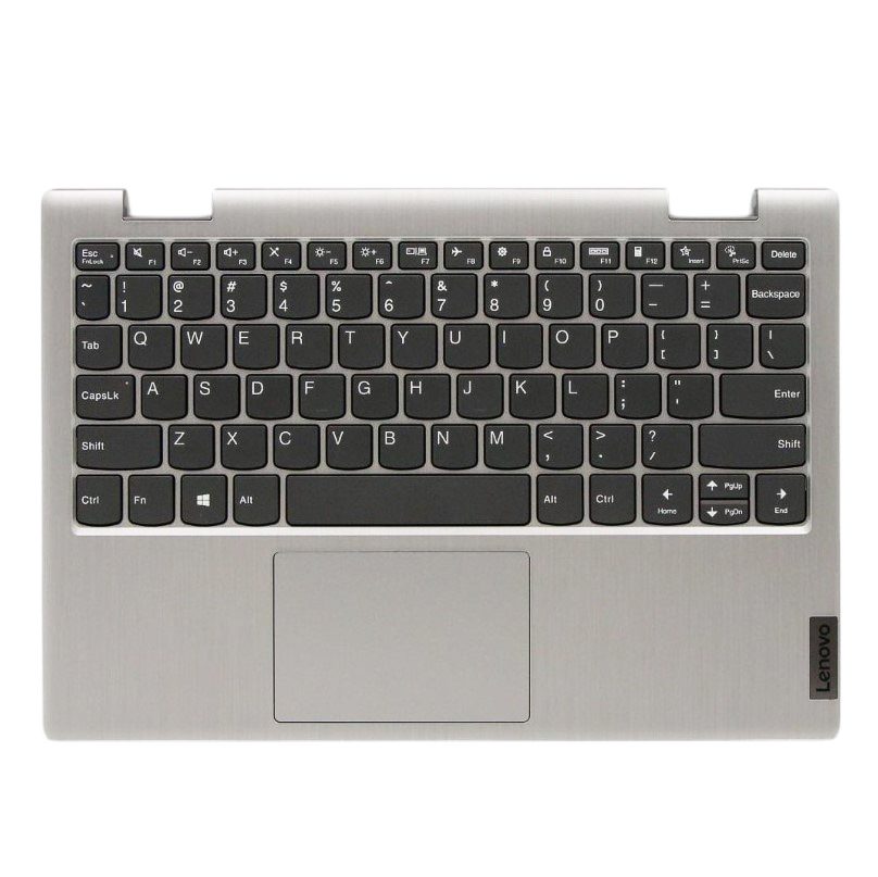 Lenovo 5CB0X56516 C-Cover with USA English Keyboard, Platinum Grey, Non-Backlit for IdeaPad Flex 3-11IGL05