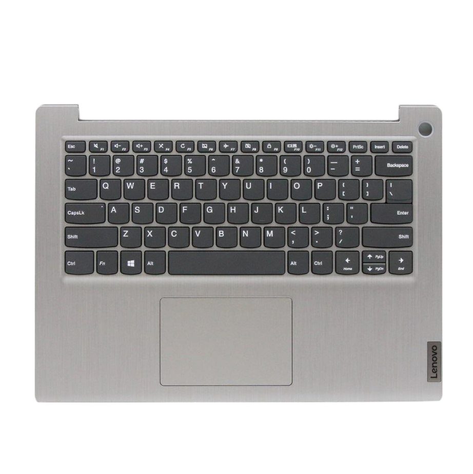 Lenovo 5CB0X56614 C-Cover with USA English Non-Backlit Keyboard in Platinum Grey for IdeaPad 3-14ADA05 (81W0), 3-14ARE05 (81W3), 3-14IIL05 (81WD), and 3-14IGL05 (81WH)
