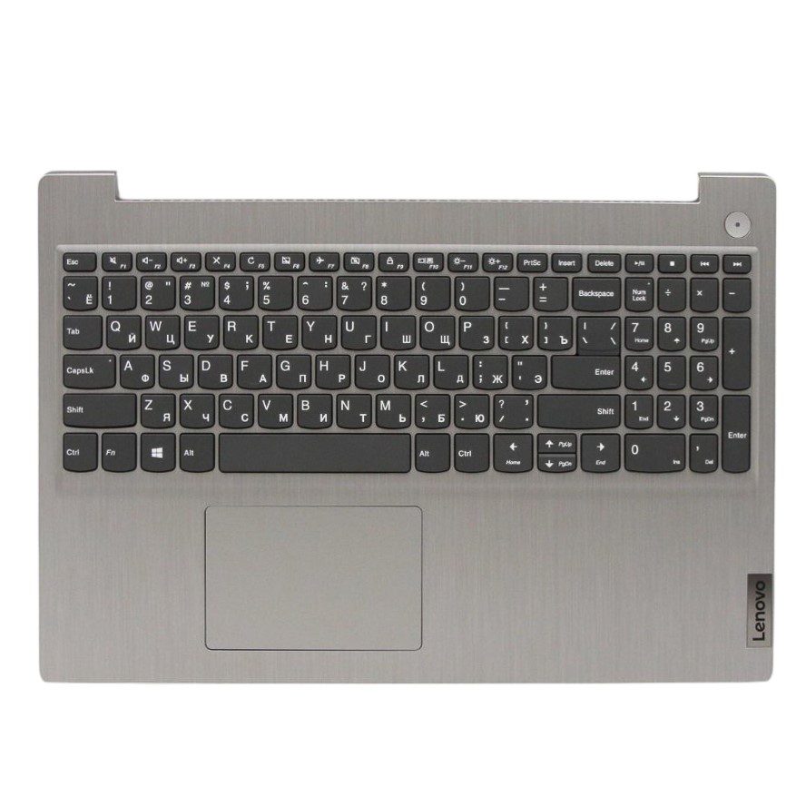 Lenovo 5CB0X57487 C-Cover with Russian Keyboard, Platinum Grey, Non-Backlit for IdeaPad 3-15