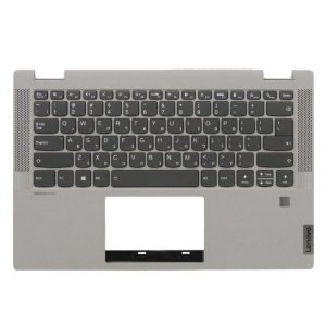 Lenovo 5CB0Y85382 C-Cover with Hebrew Keyboard, Backlit, Fingerprint Sensor, Platinum Grey for IdeaPad Flex 5-14