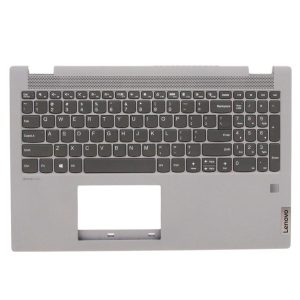 Lenovo 5CB0Y97624 C-Cover with USA English Non-Backlit Keyboard in Platinum Grey for IdeaPad Flex 5-15ITL05 Laptop (82HT)