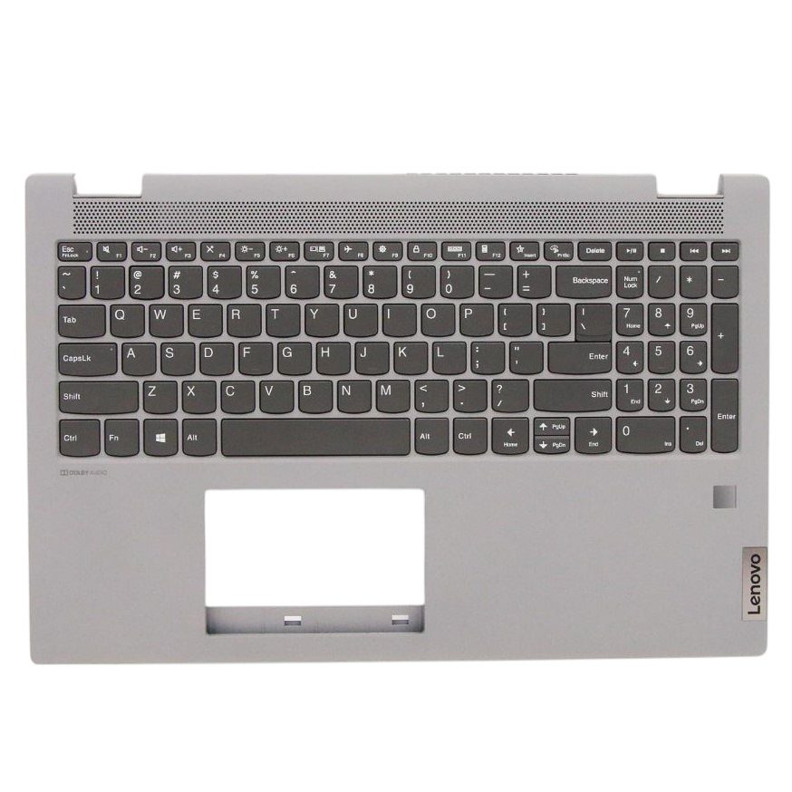 Lenovo 5CB0Y97624 C-Cover with USA English Non-Backlit Keyboard in Platinum Grey for IdeaPad Flex 5-15ITL05 Laptop (82HT)