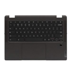 Lenovo 5CB1J35769 C-Cover with USA English Keyboard, Grey, Non-Backlit, Fingerprint