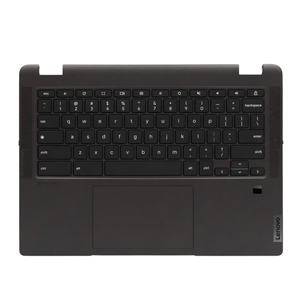 Lenovo 5CB1J35769 C-Cover with USA English Keyboard, Grey, Non-Backlit, Fingerprint