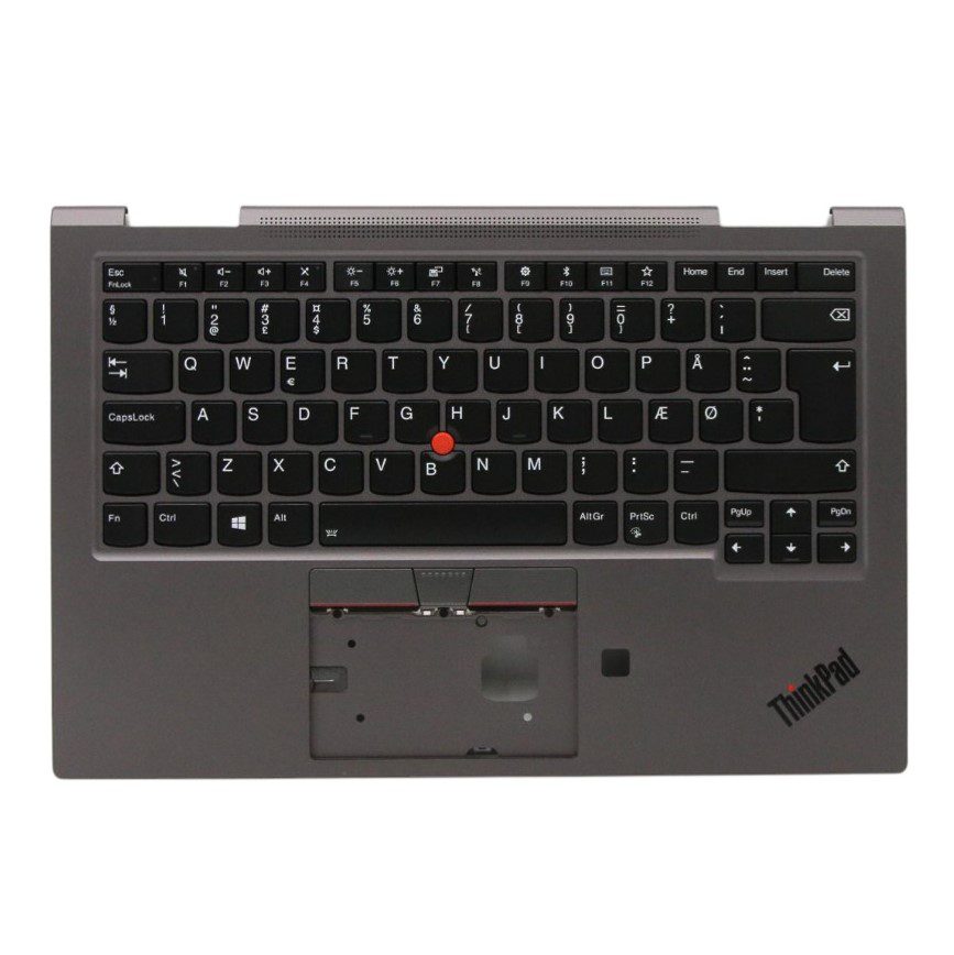 Lenovo 5M10V24844 C-Cover with Danish Keyboard, Iron Grey, WLAN