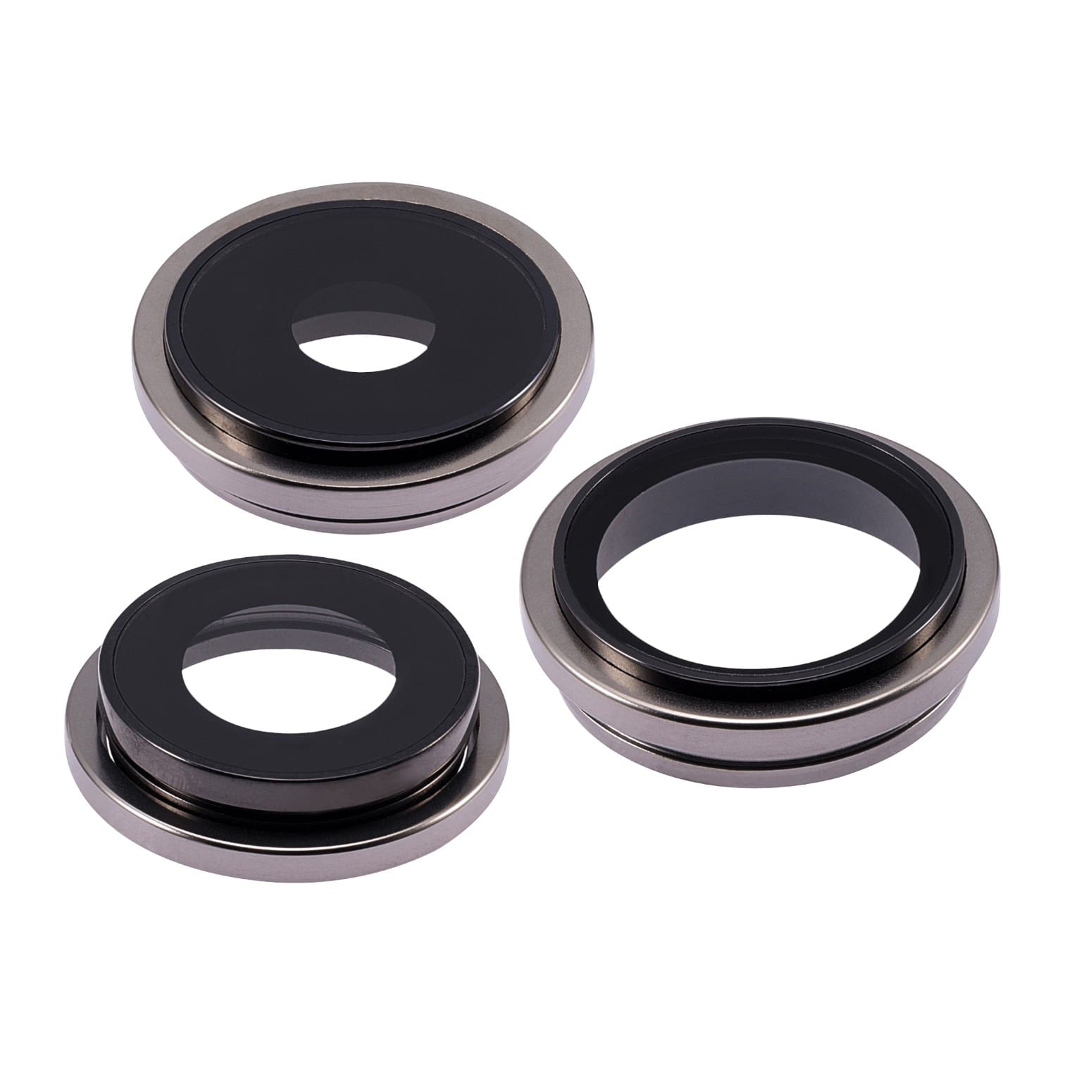 Premium Aftermarket Natural Titanium Back Camera Lens with Bracket and Bezel for 2023 iPhone 15 Pro A2848