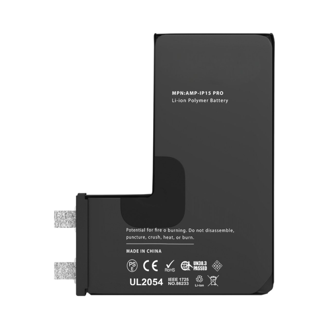 Aftermarket Battery 3480 mAh for the 2023 iPhone 15 Pro A2848 (Spot Welding Required)