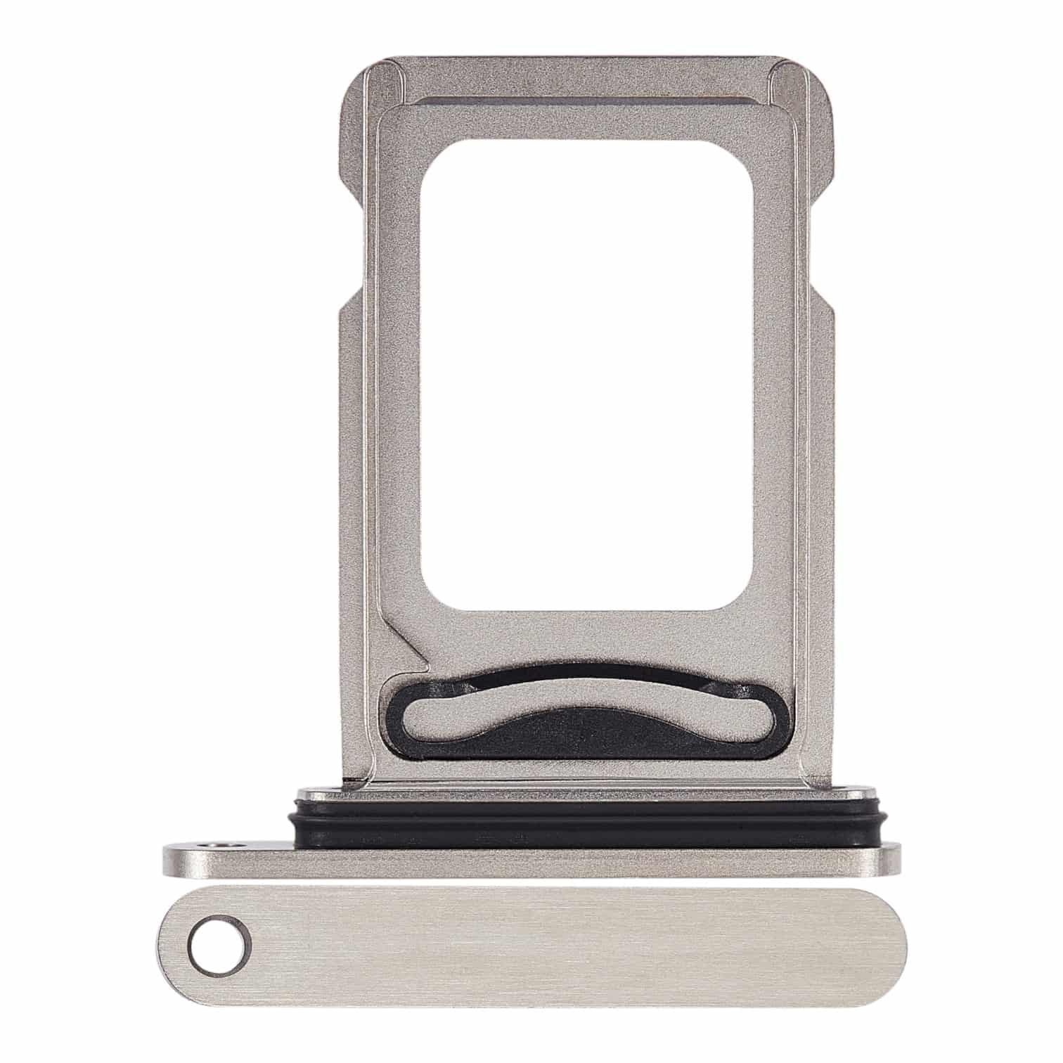 Aftermarket White Titanium Dual SIM Card Tray for 2023 iPhone 15 Pro A2848
