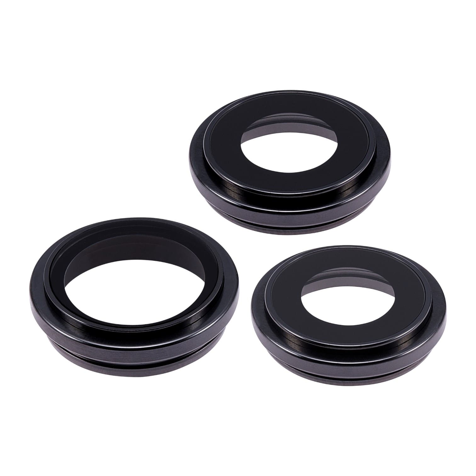 Premium Aftermarket Black Titanium Back Camera Lens with Bracket and Bezel for 2023 iPhone 15 Pro Max A2849