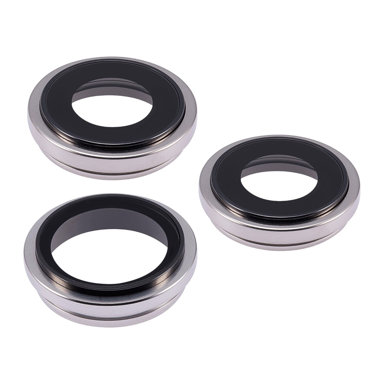 Premium Aftermarket White Titanium Back Camera Lens with Bracket and Bezel for 2023 iPhone 15 Pro Max A2849