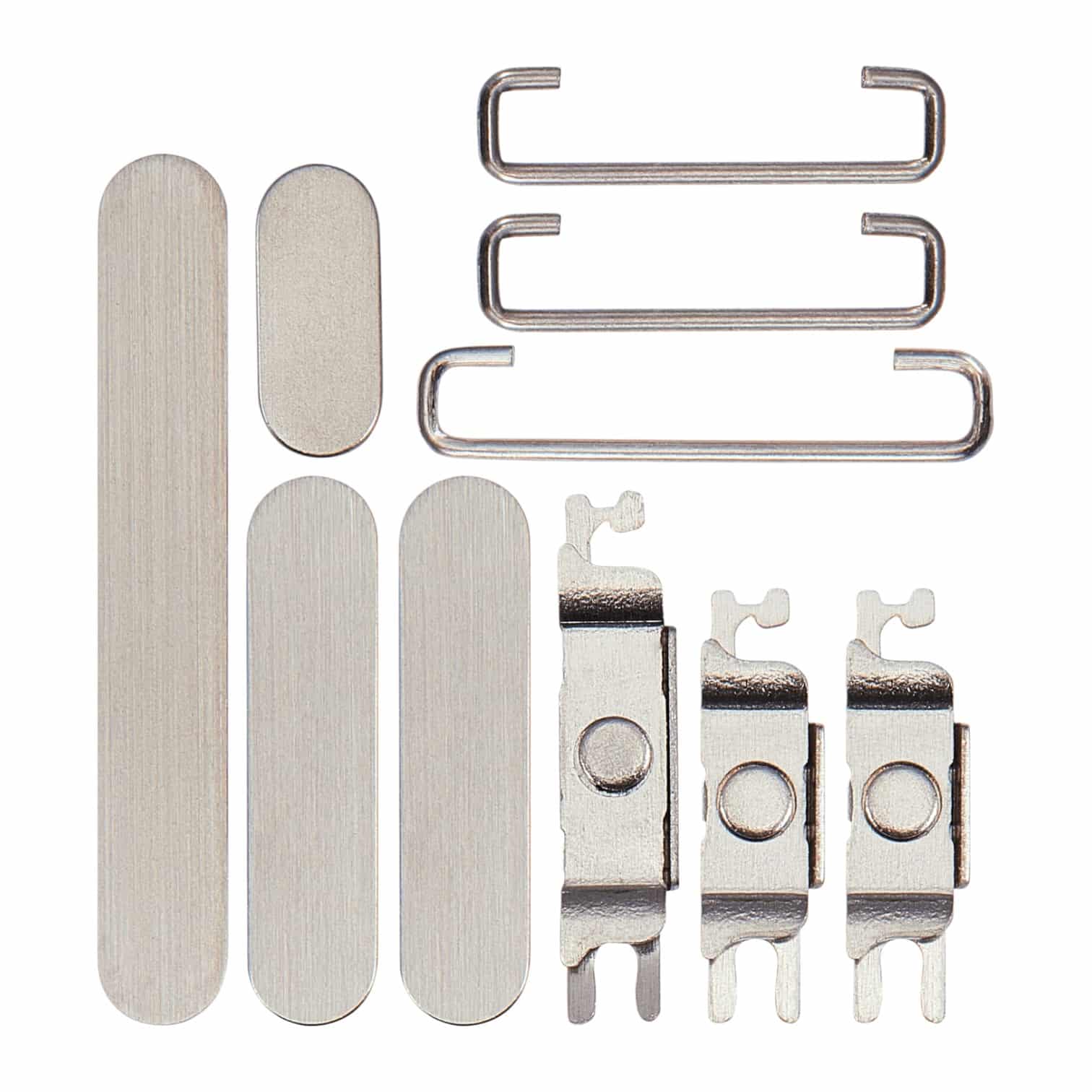 Aftermarket White Titanium Hard Buttons for the 2023 iPhone 15 Pro Max A2849