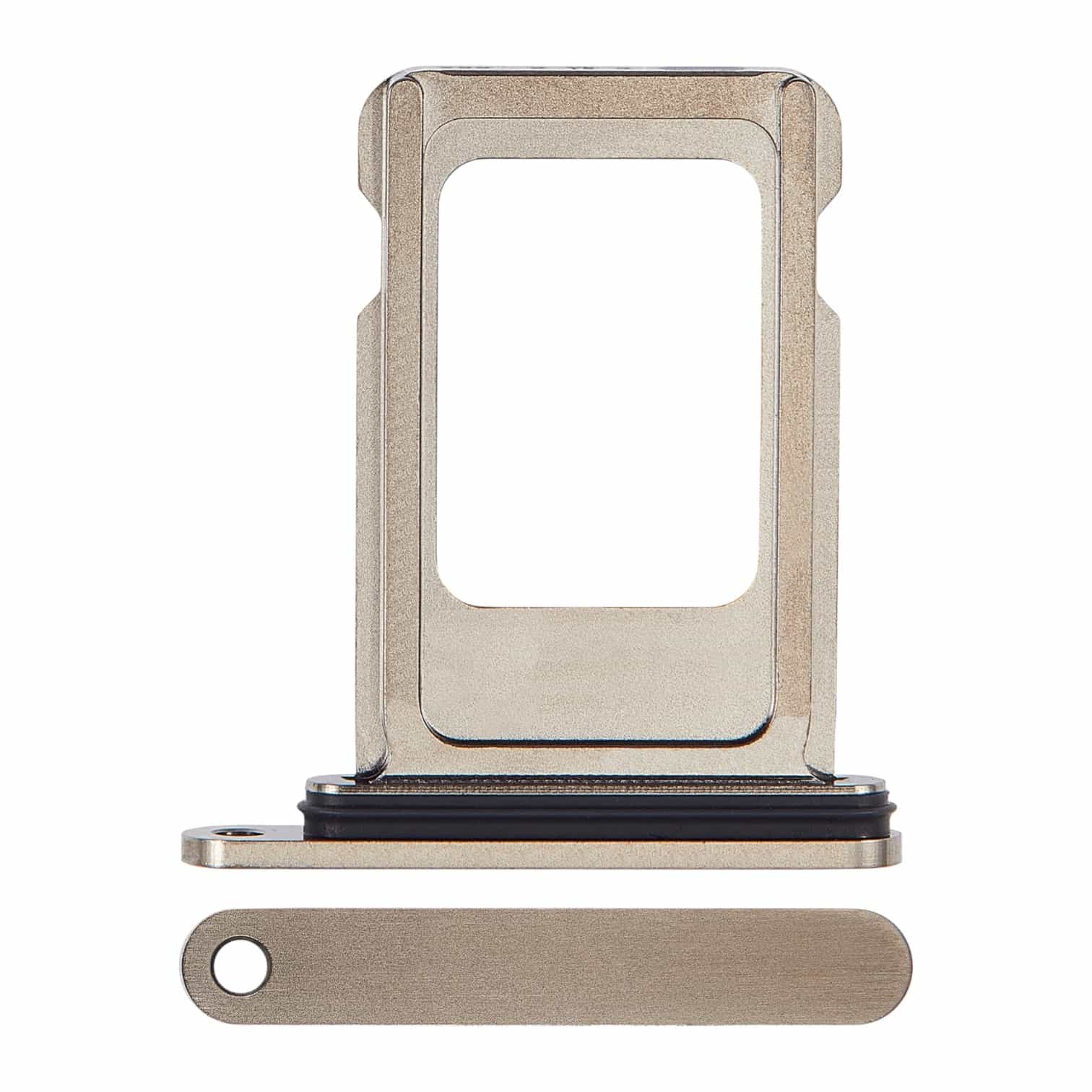 Aftermarket Natural Titanium Single SIM Card Tray for 2023 iPhone 15 Pro Max A2849