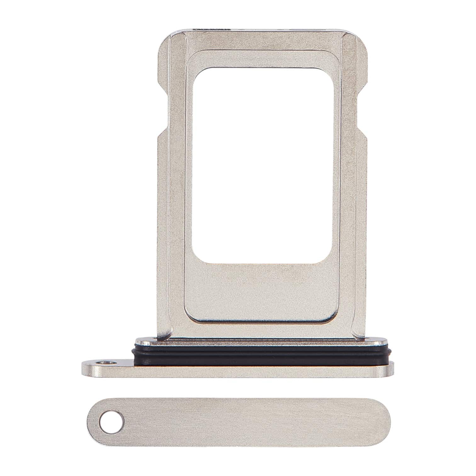 Aftermarket White Titanium Single SIM Card Tray for 2023 iPhone 15 Pro Max A2849