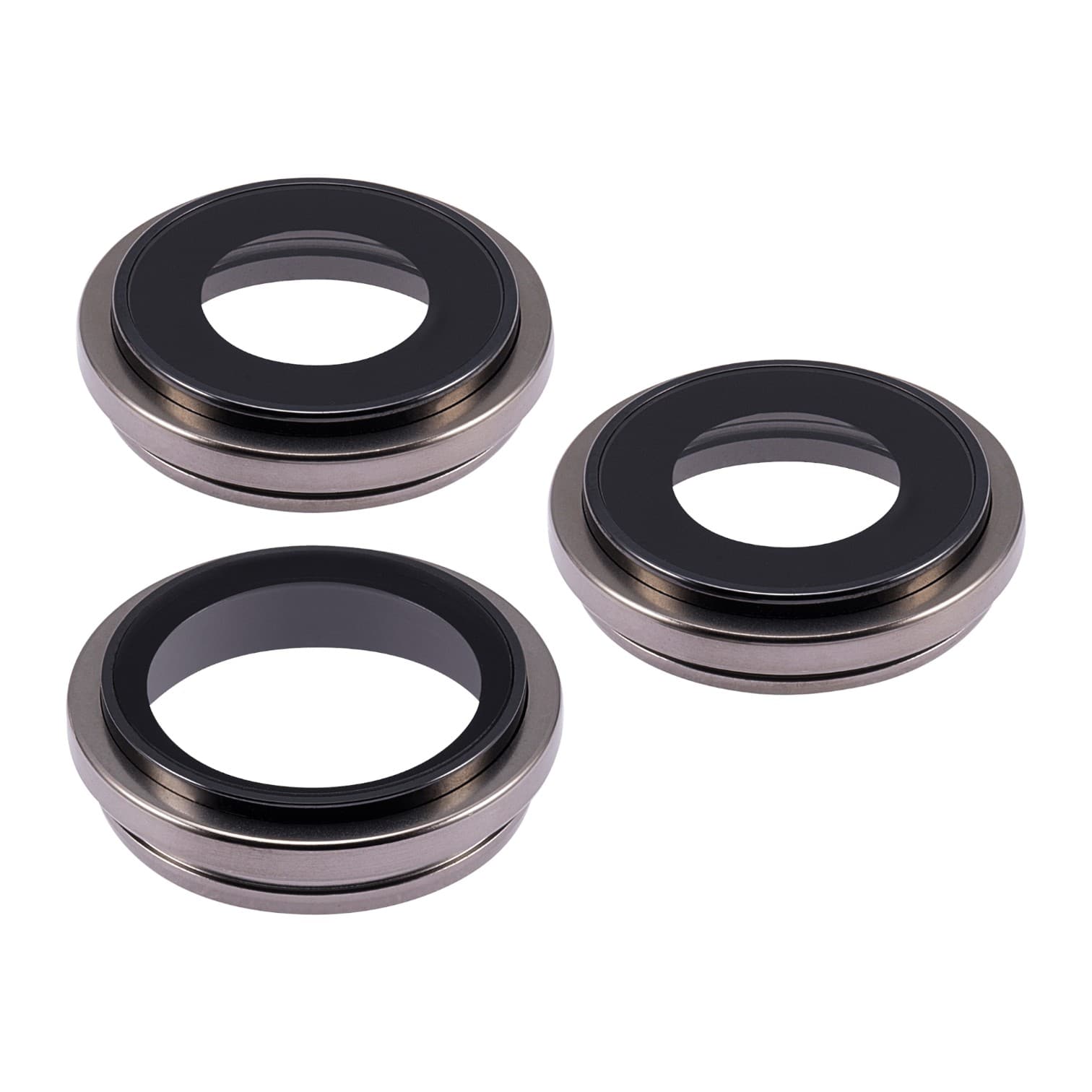 Premium Aftermarket Natural Titanium Back Camera Lens with Bracket and Bezel for 2023 iPhone 15 Pro Max A2849