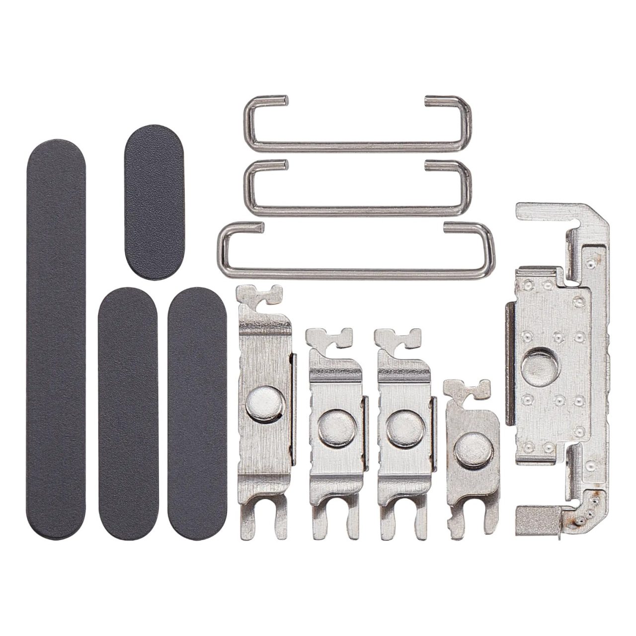 Aftermarket Black Hard Buttons for 2024 iPhone 16 Plus A3082 (Power, Volume, Switch)