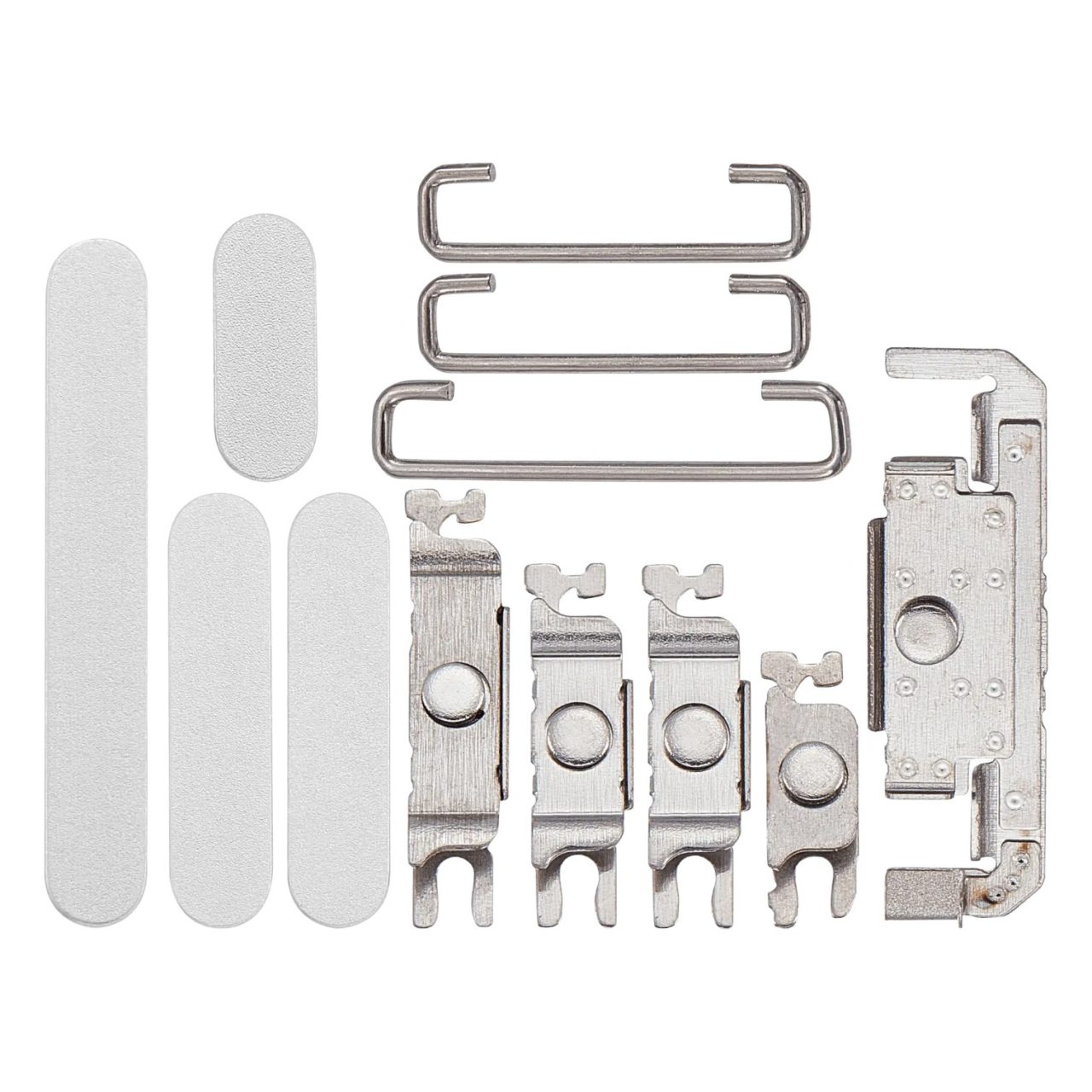 Aftermarket White Hard Buttons for 2024 iPhone 16 Plus A3082 (Power, Volume, Switch)