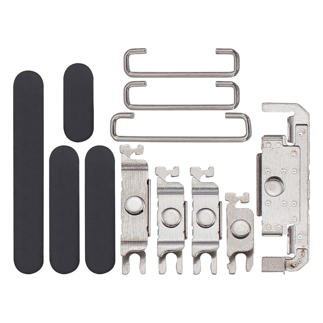 Aftermarket Black Titanium Hard Buttons for 2024 iPhone 16 Pro A3083 (Power / Volume / Switch)