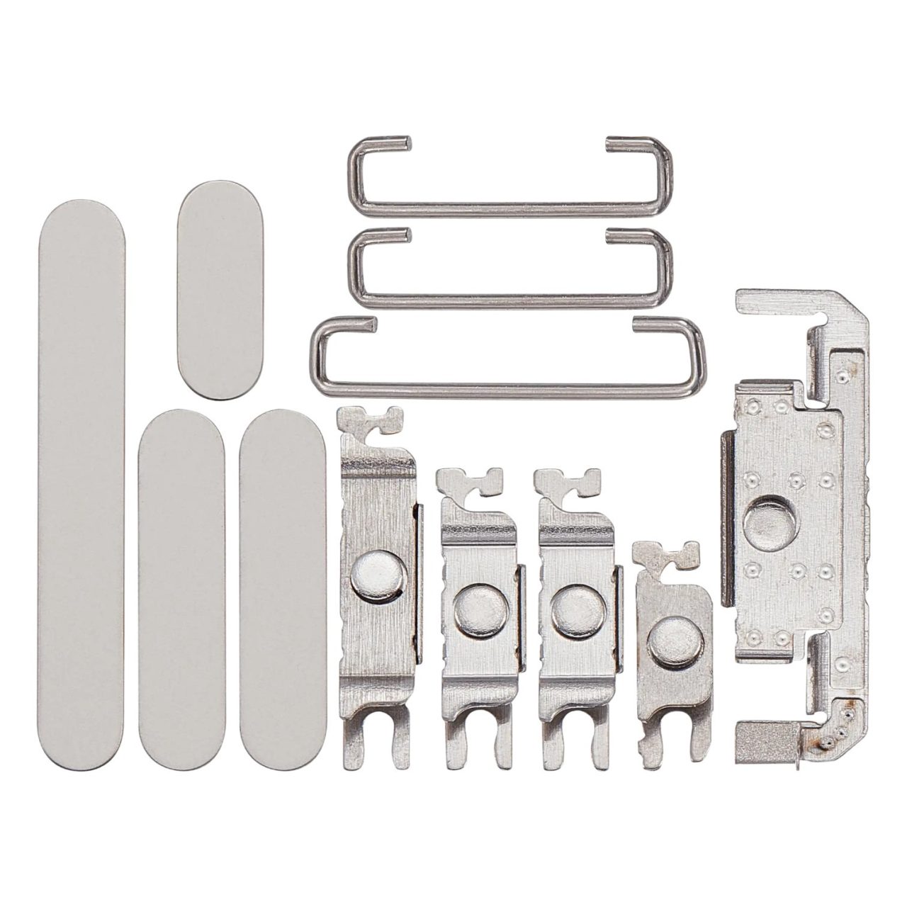 Aftermarket Natural Titanium Hard Buttons for 2024 iPhone 16 Pro A3083 (Power Volume Switch)