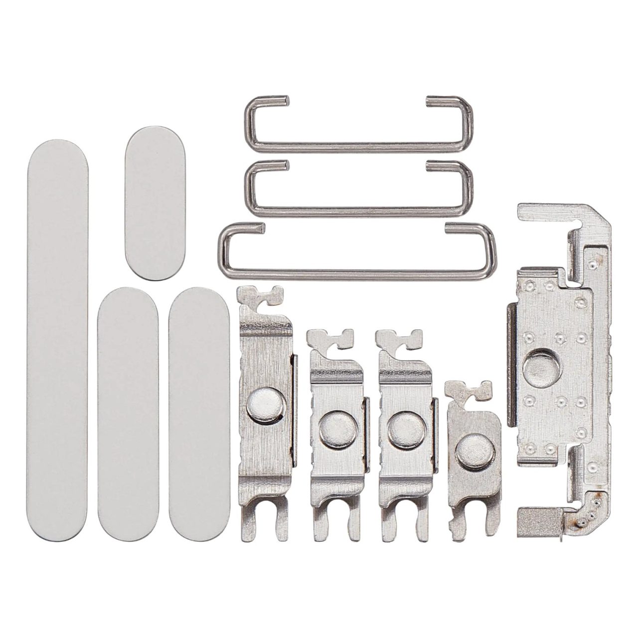 Aftermarket White Titanium Hard Buttons for 2024 iPhone 16 Pro A3083 (Power Volume Switch)
