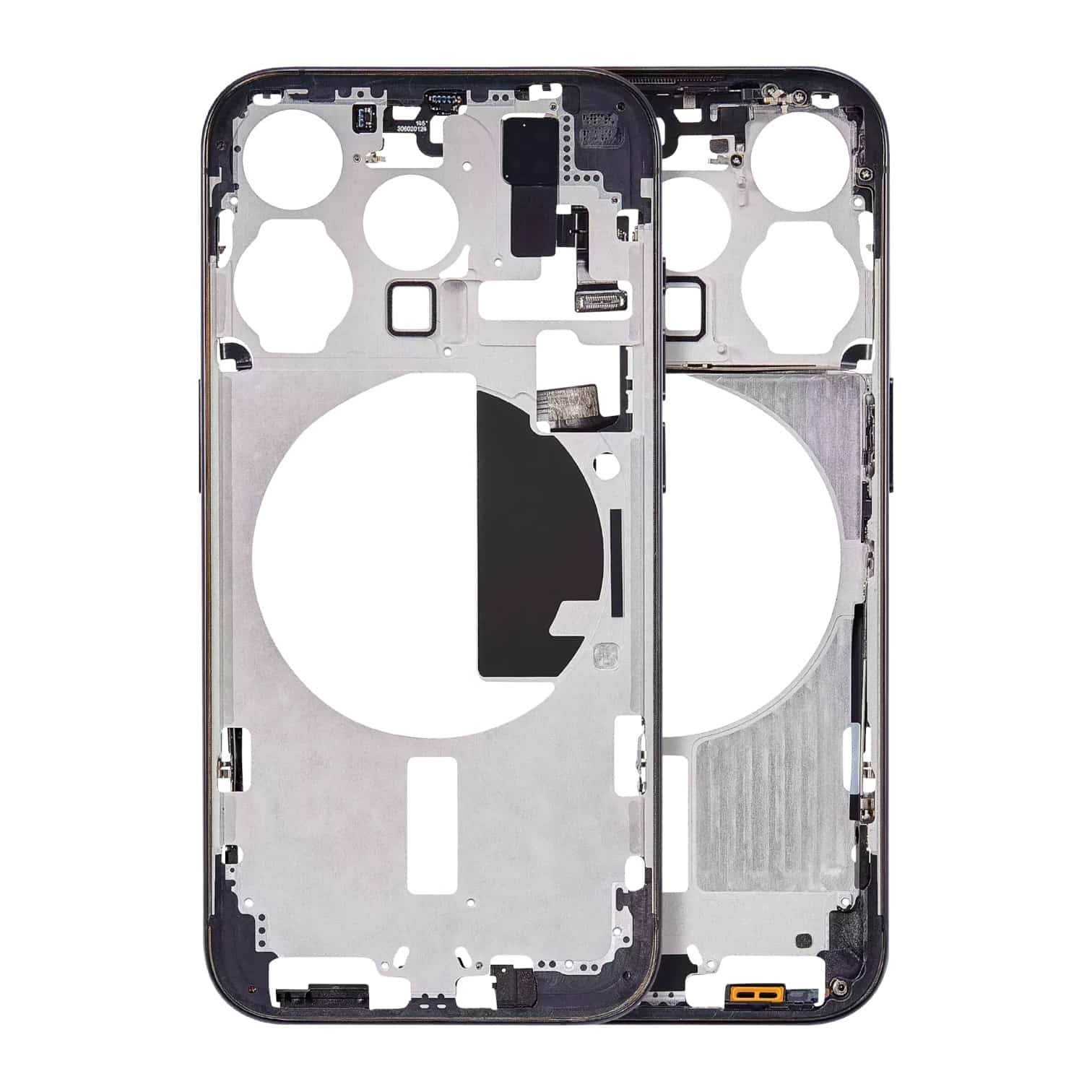 Enhanced Aftermarket Blue Titanium Mid-Frame Housing with Power and Volume Button for 2023 iPhone 15 Pro A3102