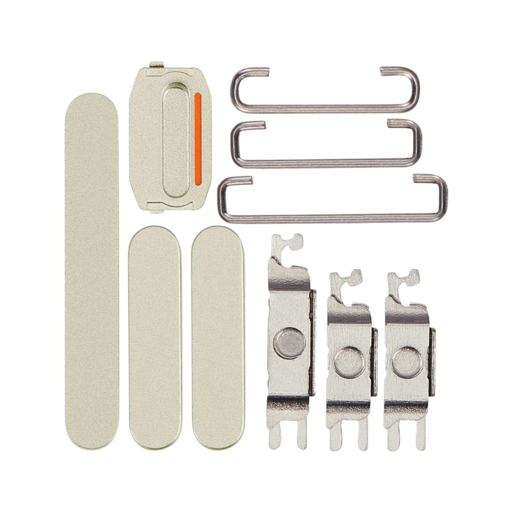 Aftermarket Yellow Hard Buttons for the 2023 iPhone 15 A2846