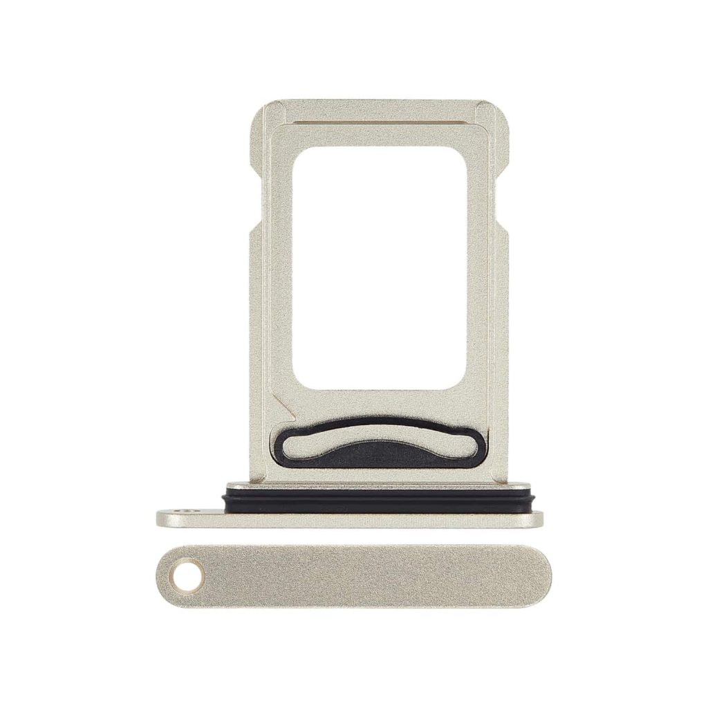 Aftermarket Yellow Dual SIM Card Tray for 2023 iPhone 15 A2846