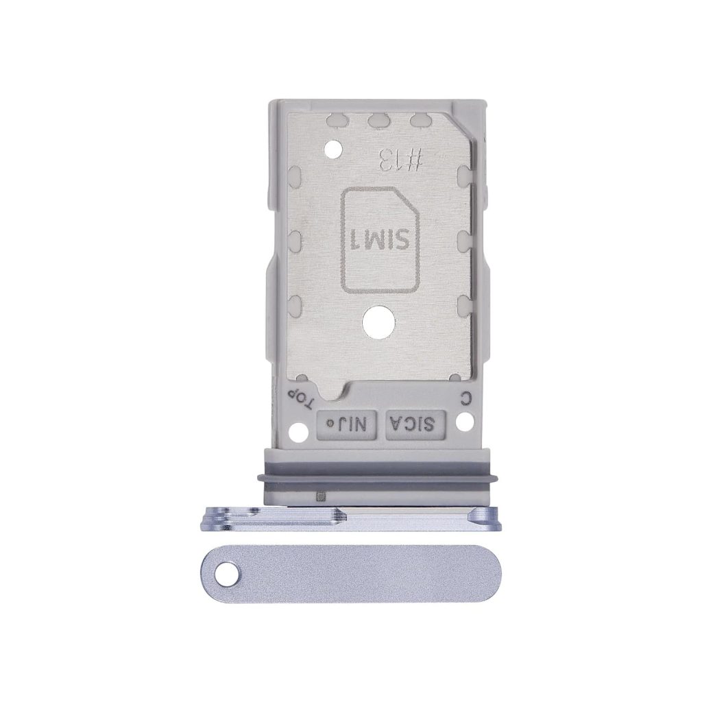 SM‑S931 Aftermarket Dual Sim Card Tray for 2025 Samsung Galaxy S25 (Iceblue)