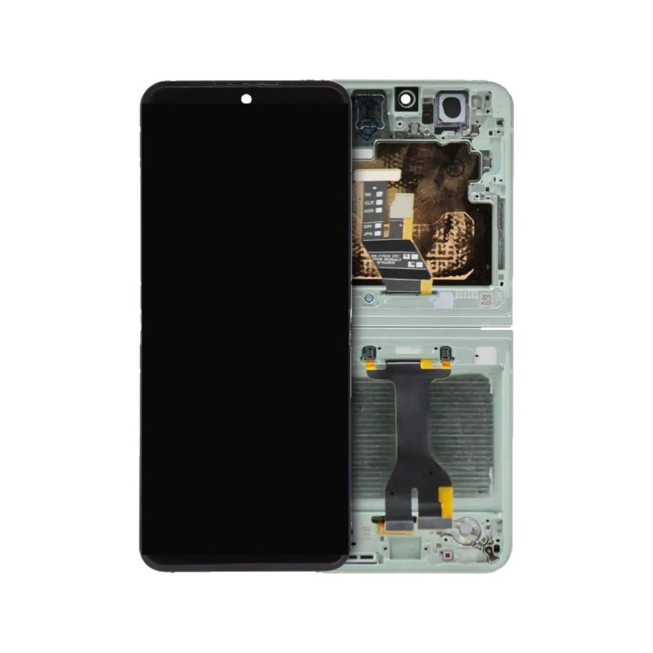 SM-F741 OEM Quality Inner OLED Assembly with Frame for 2024 Samsung Galaxy Z Flip 6 5G (US & International) (Mint)