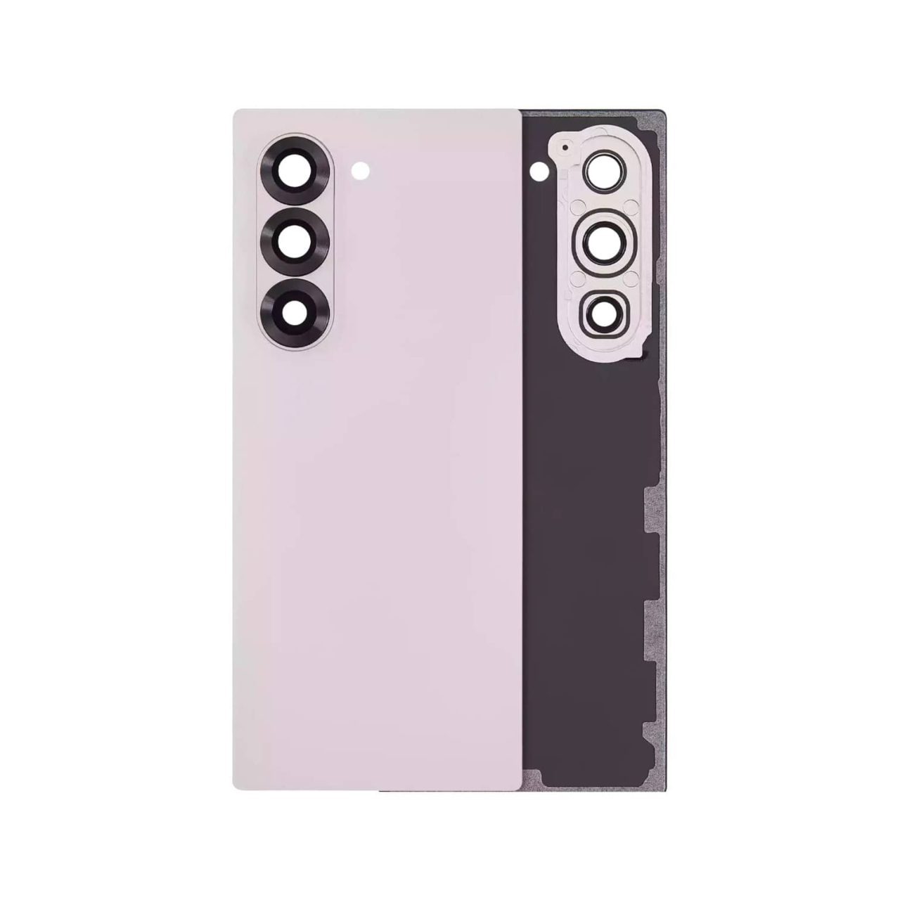 SM-F956 Aftermarket Back Cover Glass with Camera Lens for 2024 Samsung Galaxy Z Fold 6 5G (Pink)