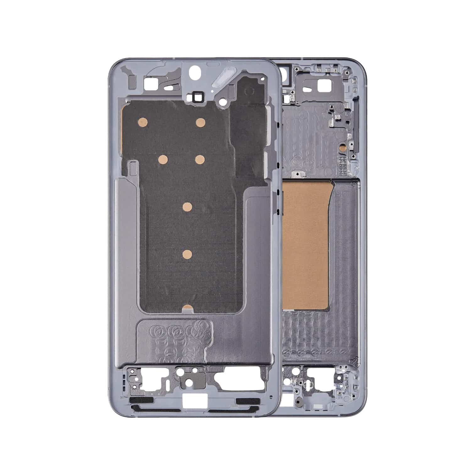 SM‑S936 Aftermarket Mid-Frame Housing for 2025 Samsung Galaxy S25 Plus 5G (Silver Shadow)