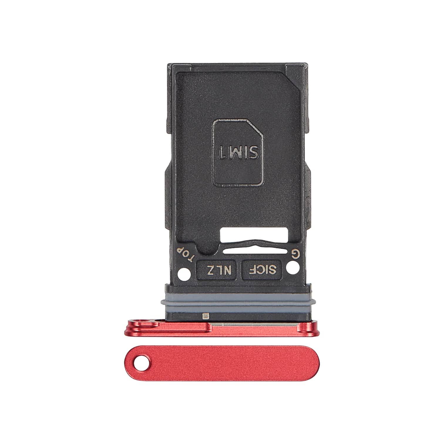 SM‑S936 Aftermarket Single Sim Card Tray for 2025 Samsung Galaxy S25 Plus (Coral Red)