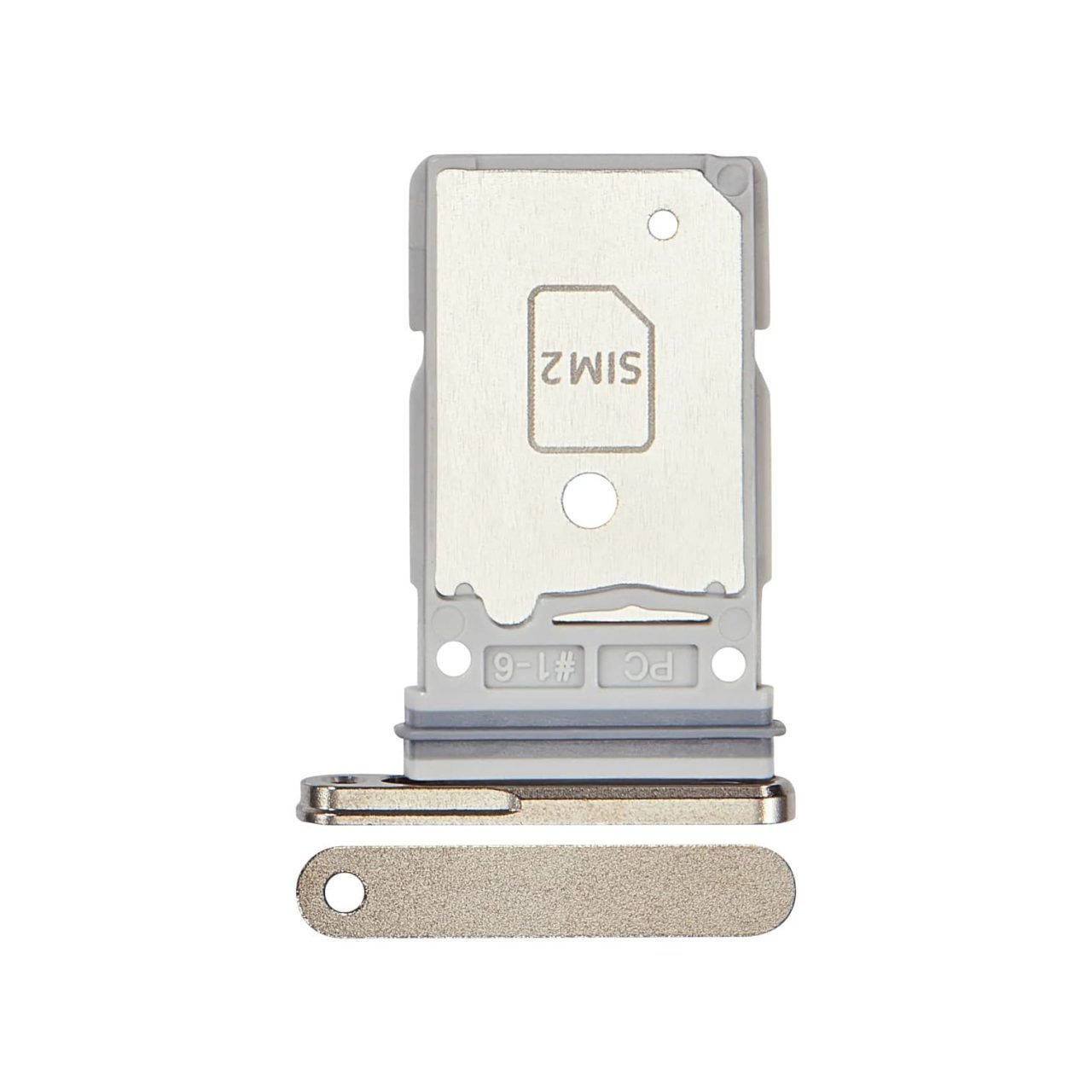 SM‑S938 Aftermarket Dual Sim Card Tray for 2025 Samsung Galaxy S25 Ultra (Titanium Pink Gold)