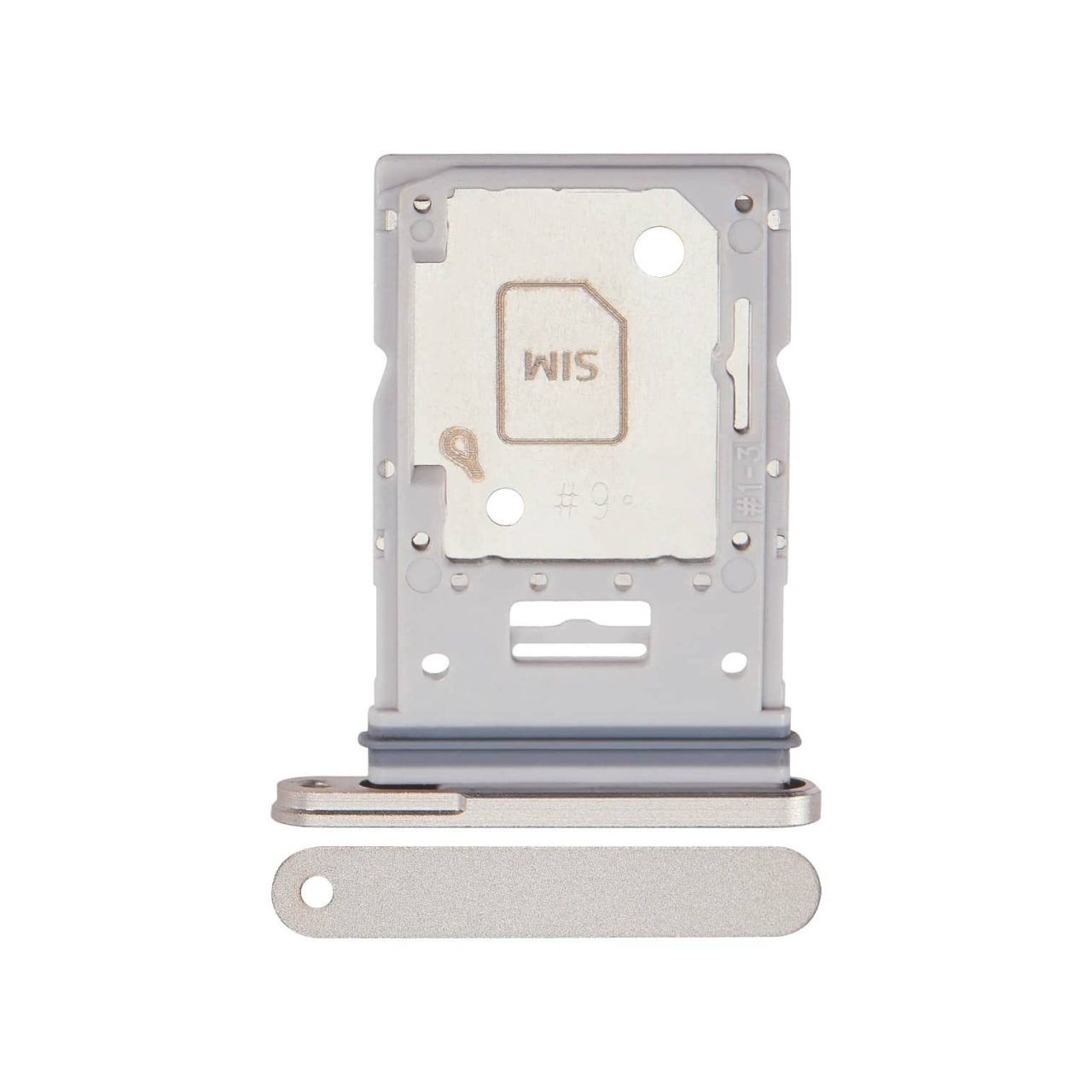 SM-X816 Aftermarket Dual Sim Card Tray for 2023 Samsung Galaxy Tab S9 Plus 12.4" (Beige)