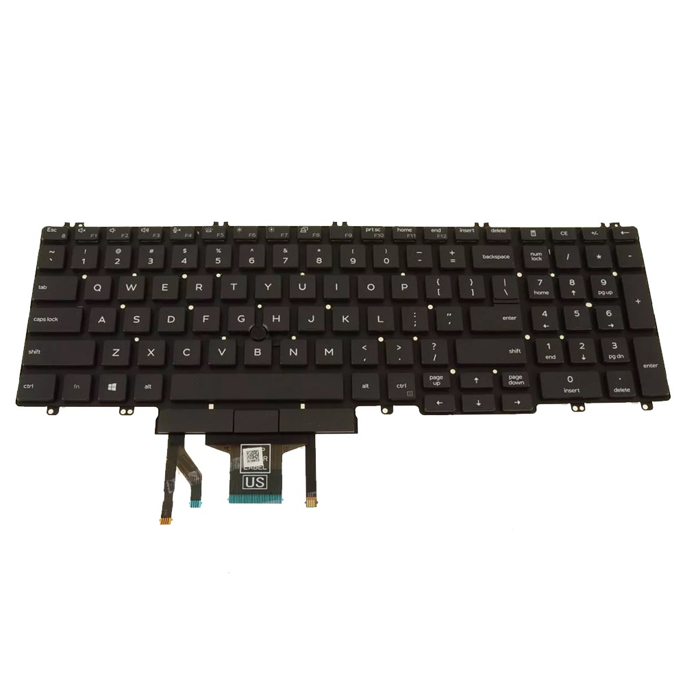 Used THDMY Backlit Keyboard Dual Point for 2019 Dell Latitude 5500