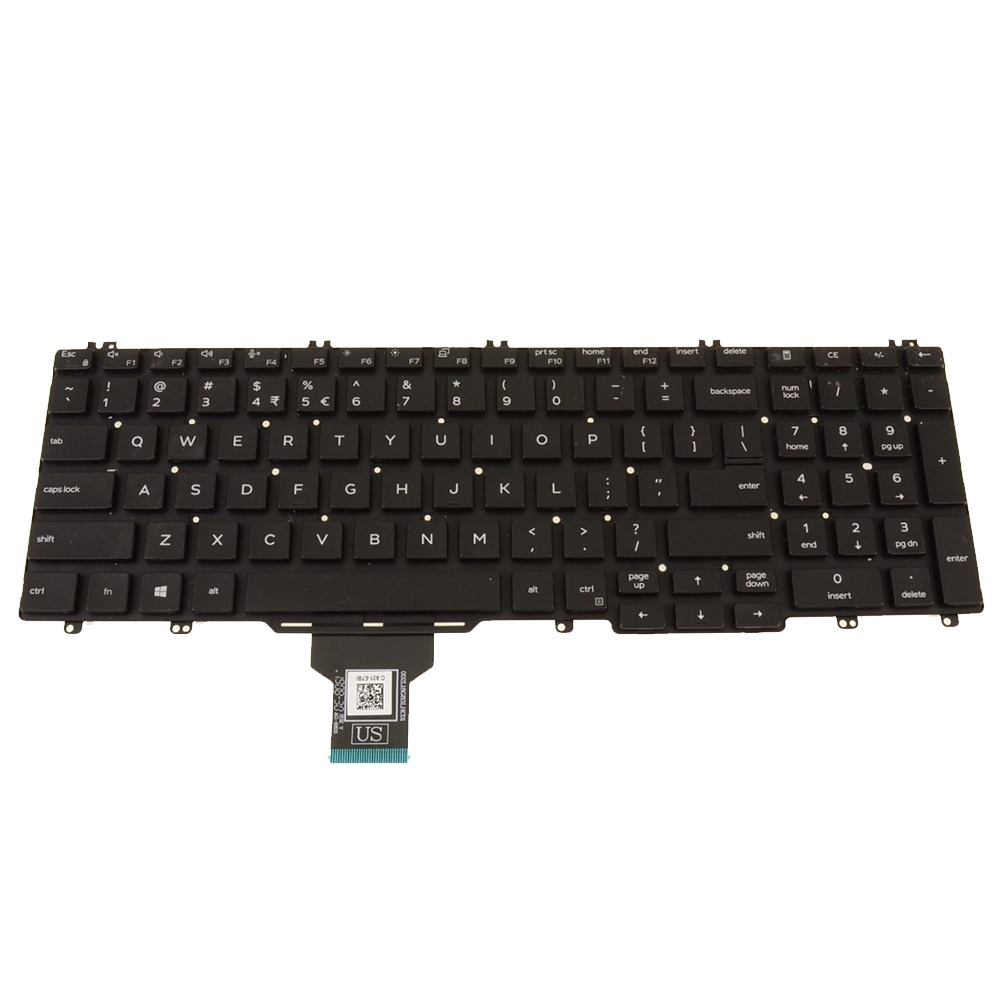 Used D74KX US Intl Keyboard Single Point No Backlight for 2019 Dell Latitude 5500