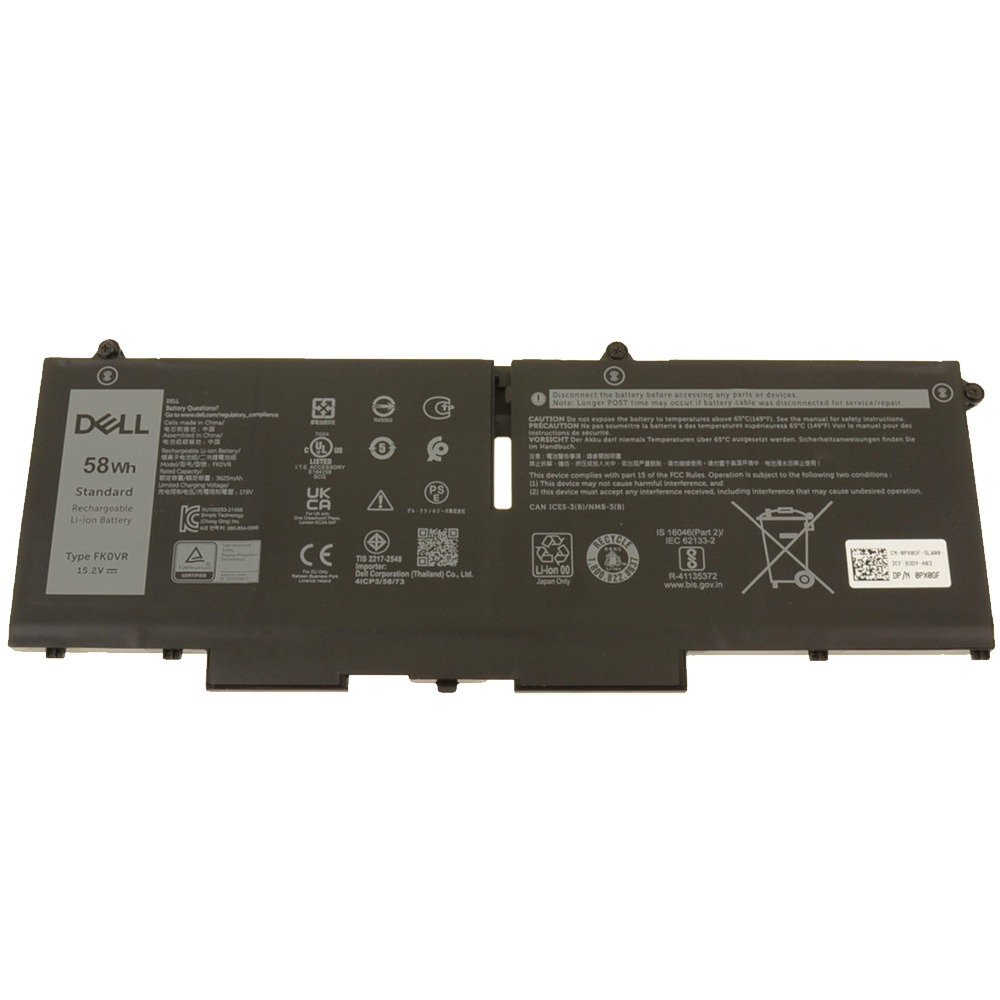 Used FK0VR 58Wh 4-Cell Battery for 2022 Dell Latitude 7430