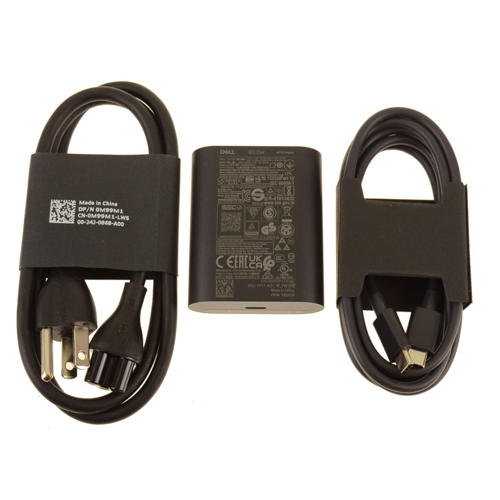 Used XVH3P 1DVRJ 5MGW4 60W USB-C Charger for 2022 Dell Latitude 7430