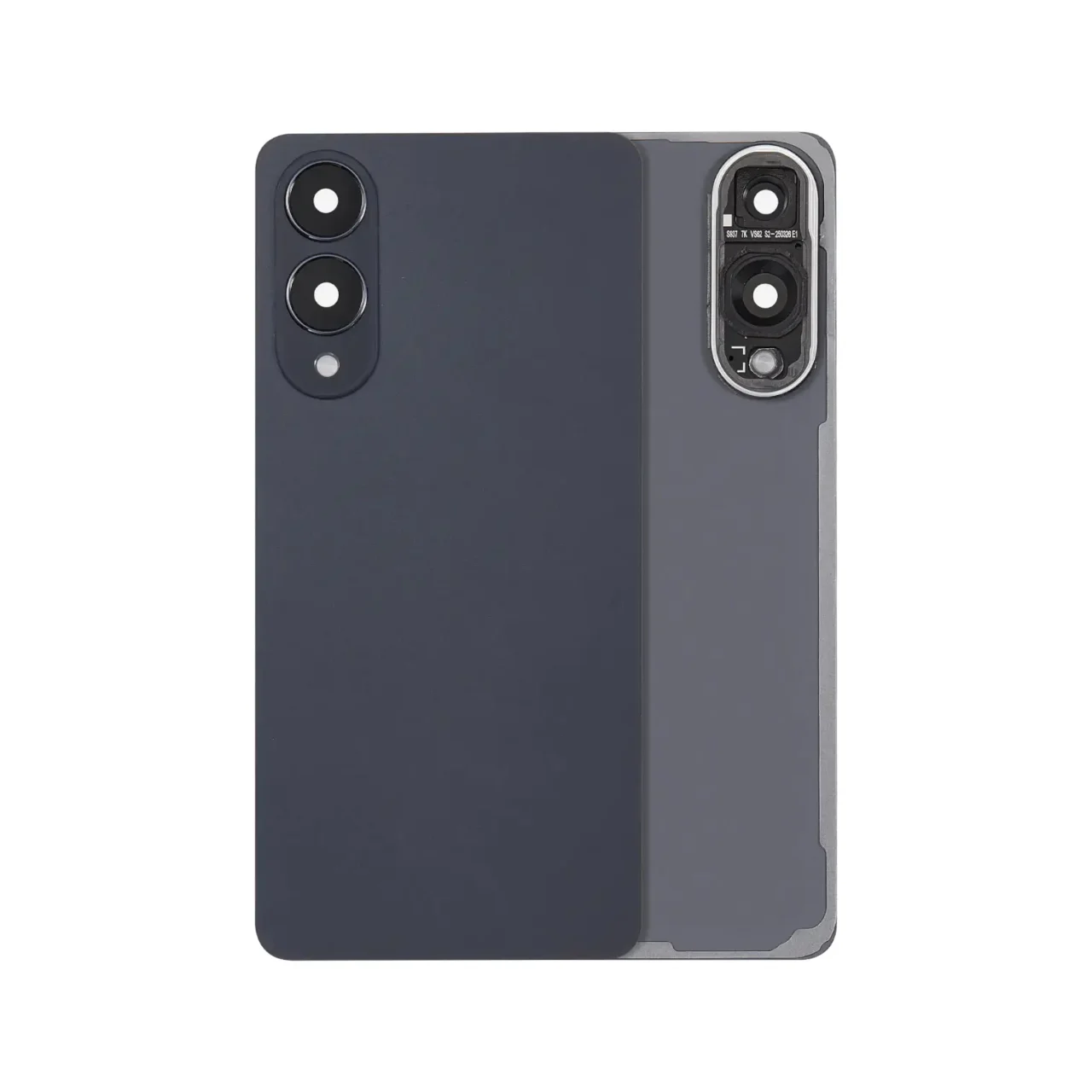 SM-S937 Enhanced Aftermarket Back Cover Glass with Camera Lens for 2025 Samsung Galaxy S25 Edge (Titanium Jetblack)