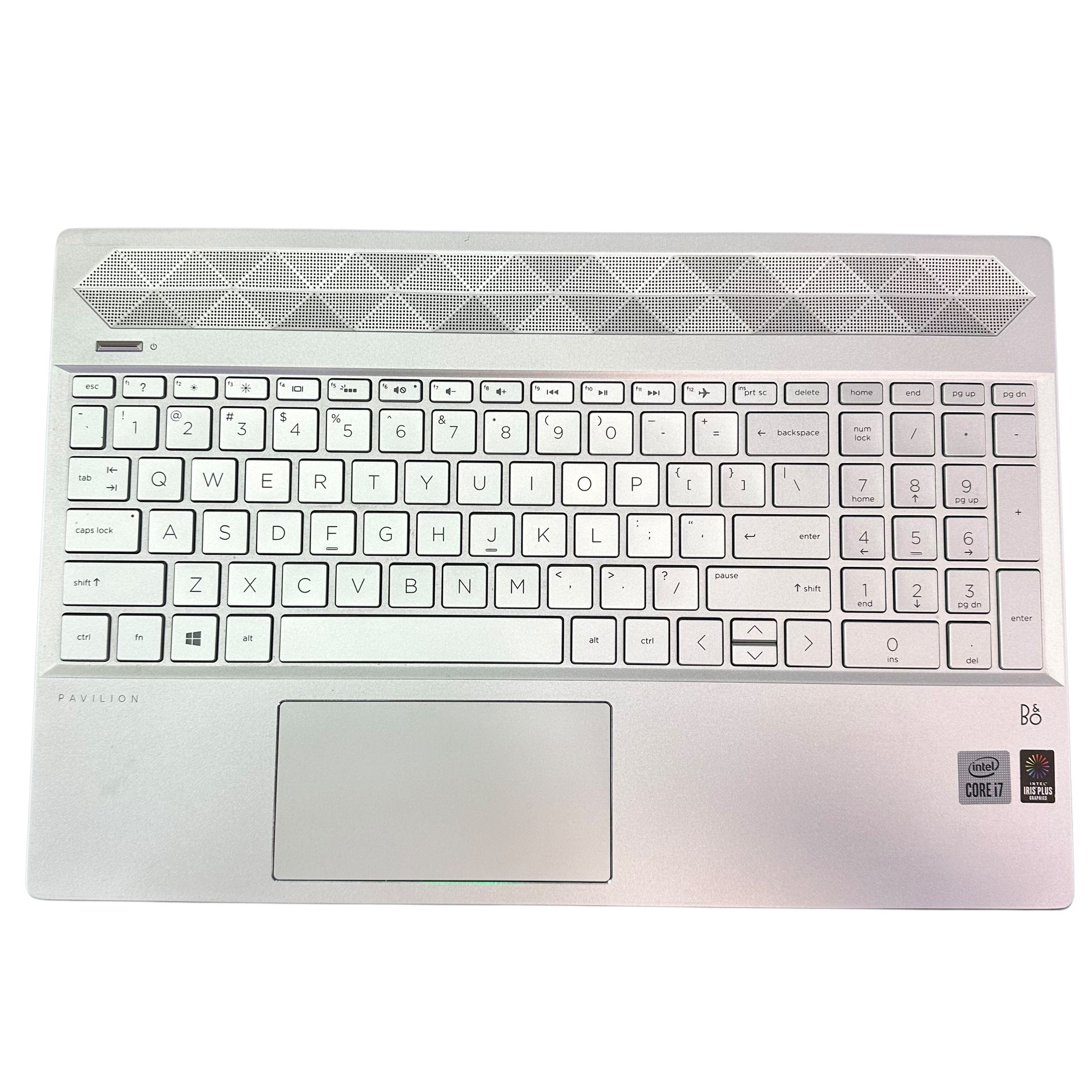 HP Pavilion 15t-CS300 Palmrest w/ Trackpad Backlit Keyboard Silver