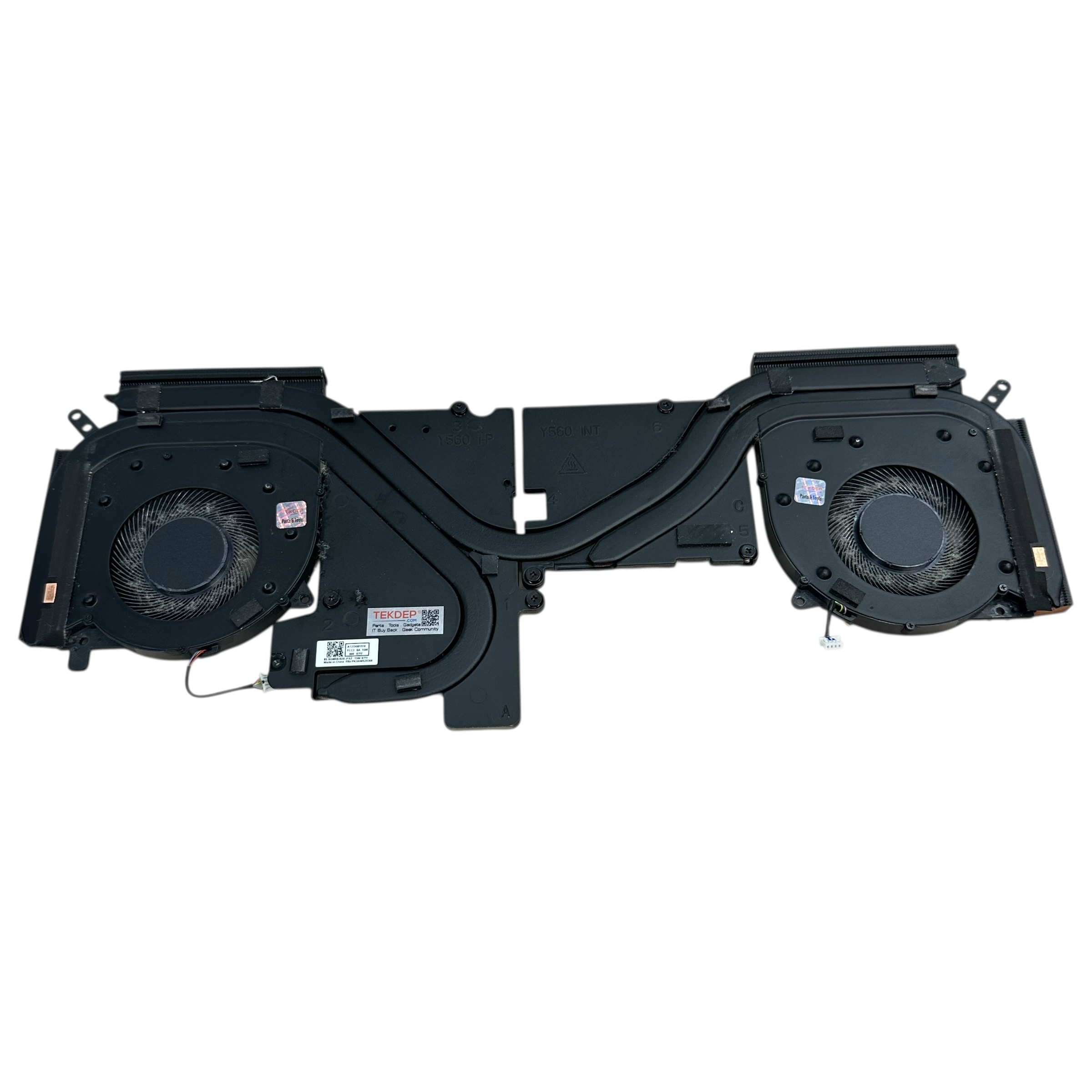 Original heatsink and fan assembly for Lenovo Legion 5 Pro.