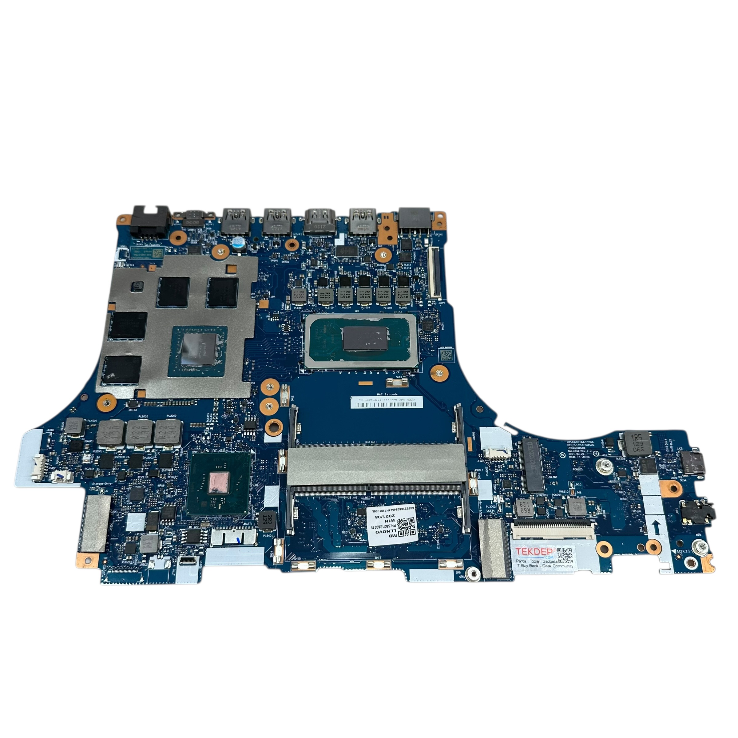 Replacement motherboard system board for Lenovo Legion 5 Pro.