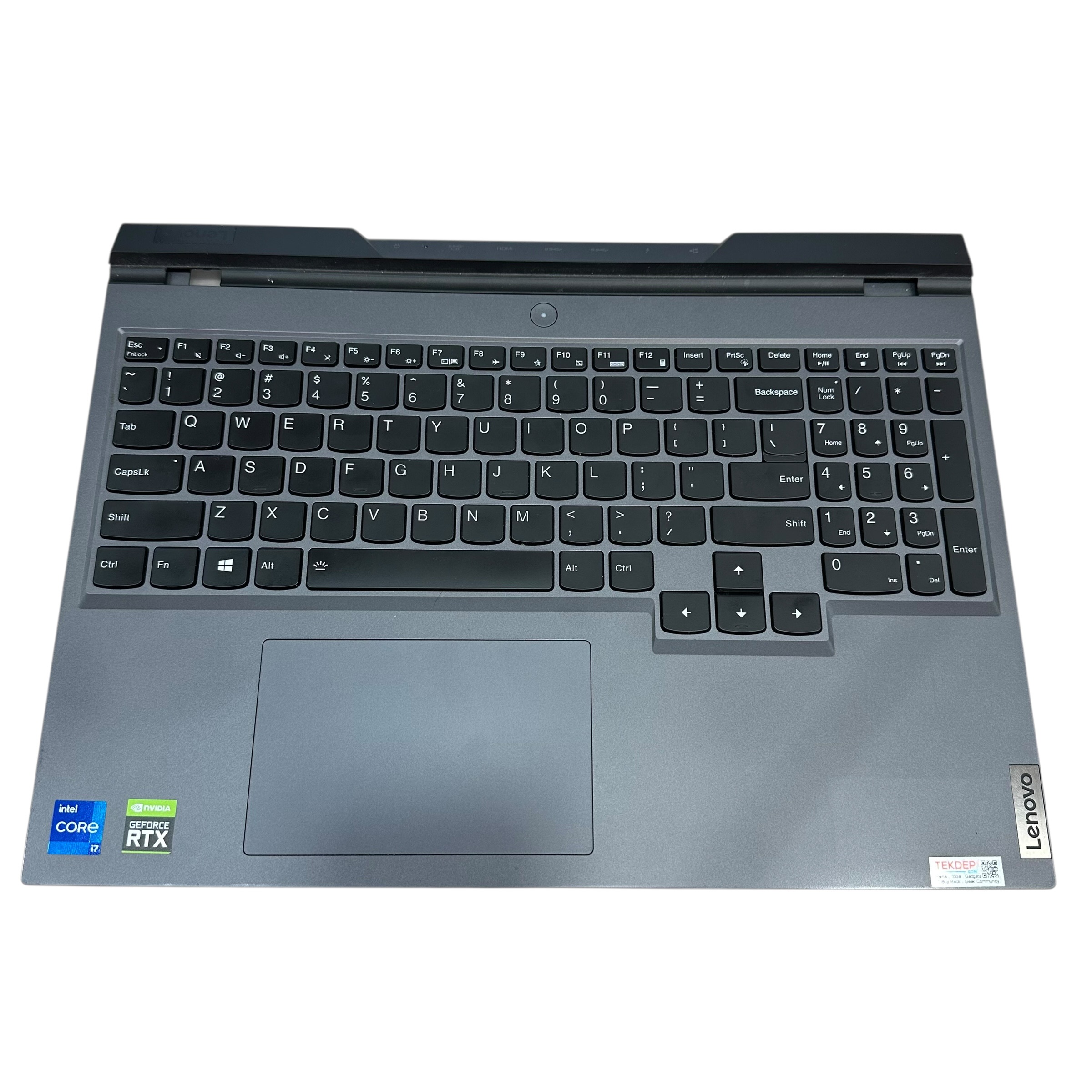 Replacement top case assembly with keyboard for Lenovo Legion 5 Pro.